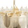 Caustra Freya Fr5143PL-09G HLOYA, 600x600x800 mm, E14, 9x60W, color gold