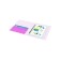 Folder with A4, 700 microns, 27 mm, calligrata duble neon, inner pocket, up to 180 sheets, fuchsia