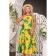 Sarafan female, size 54, yellow color