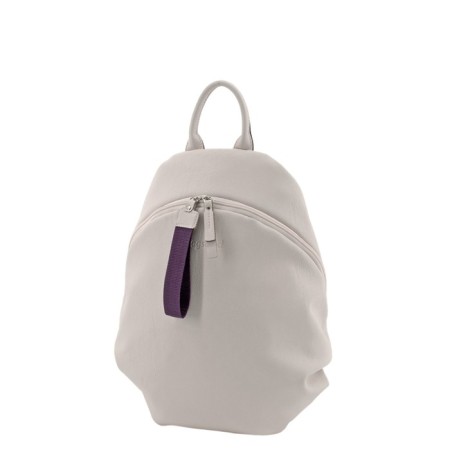Backpack, lightning department, light-beige/purple color 37x25x10cm