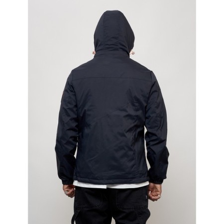 Sports male jacket, size 48, dark blue color-5
