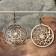 Solstice amulet earrings, brass
