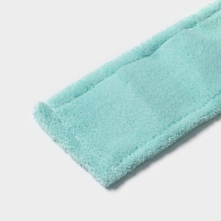 Nozzle for a flat mop of the share "pastel", 42 × 12 cm, microfiber, 60 grams, mint color-2