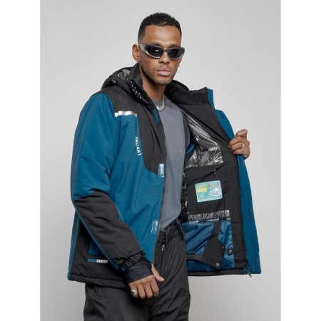 Ski costume men's winter, size 48, blue color-11