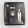 Set for the Big John Bar, 5 objects: forceps, stretcher, spoon, shaker, jigger, stainless steel