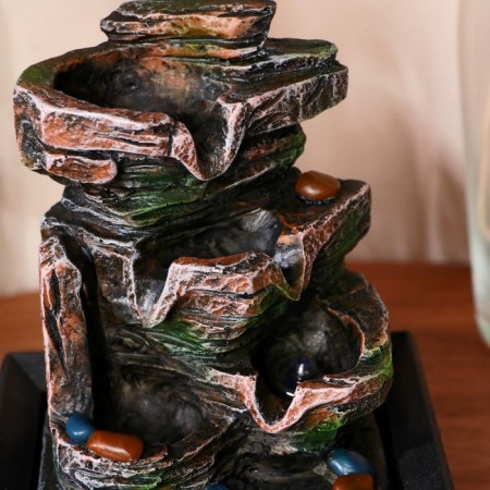 Fountain "Stone Waterfall" 16x13x22 cm (with backlight, without ball)-1
