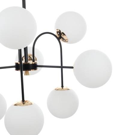 Causte "Punto" 9he27 black and gold 76x76x78 cm-7