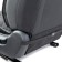 Front seats Car Performance, 2 pcs, alcantara, rhombus, black-gray
