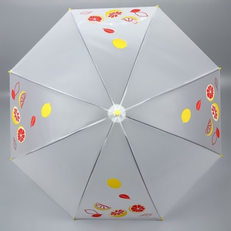 Umbrella - a semiautomatic “fruits” cane, 8 knitting needles, r = 45 cm, mix drawing-10
