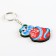 Wooden keychain "Snake on the ball 2024", 5 x 6 cm