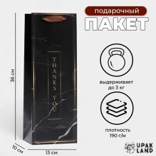 Package laminated for a bottle 