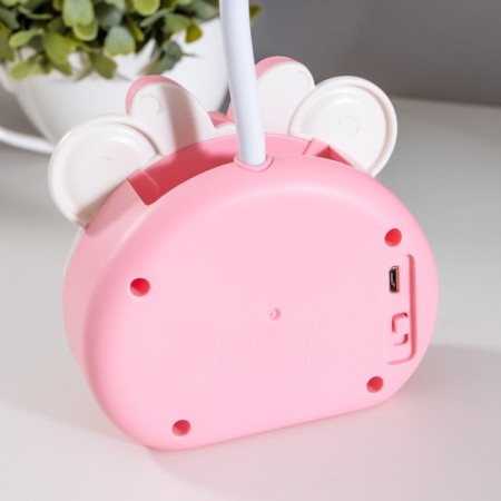Table lamp "Gammy" LED 2 modes 2W USB pink, sharpener 11.7x7x12 cm Risalux-10