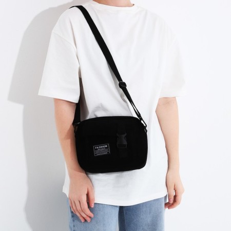 Youth bag with lightning, 1 outer pocket, black color-2