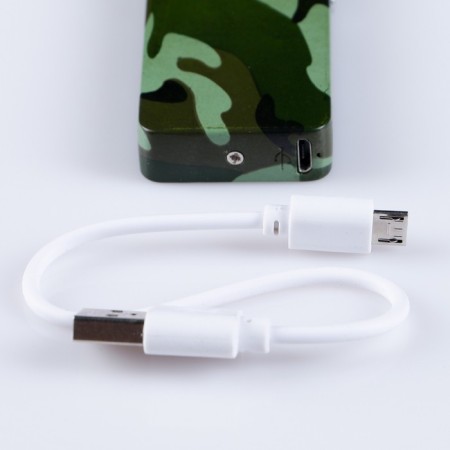 Electronic lighter in a gift box, arc, usb, khaki color, 3.5 x 7 cm-2