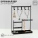 Star for jewelry "Universal" 2-level, 20 × 7.5 × 27 cm, black color