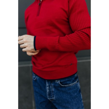 Jumper male ise, size 48, red color-14