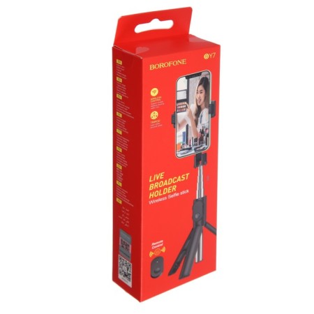 Mono-lap-trip Borofone BY7, for diagonal 3.5-6.7 ", BT4.0, remote control, up to 800 mm, black-8