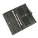 Wallet, magnet, 14 pockets, 1 department for trifles, n/k black fleet