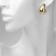 Earrings plastic "drop" structure mini, color gold