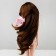 Hair for dolls "wavy with a tail" size is small, color 6
