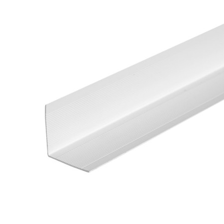 Angle of 22x22mm 2.7m "decoration", 001-g white glossy