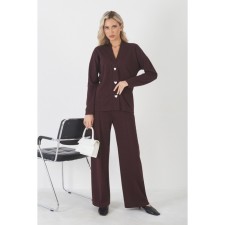 Female set: cardigan and trousers, size 52