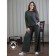 Trouser suit, size 48, khaki color