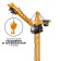 Building crane, remote control, height 1.8 m