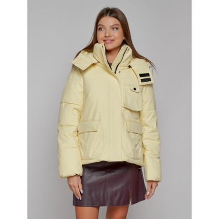 Winter jacket, size 44, light yellow color-6