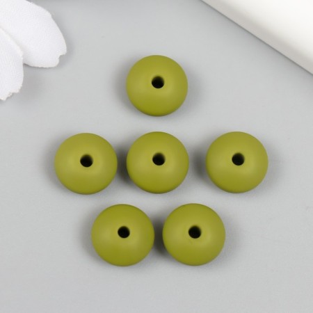 Busina silicone "flattened" forest green d = 1.2 cm-1