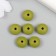 Busina silicone "flattened" forest green d = 1.2 cm