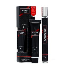 The perfume set of men's Saturday Night: toilet water, 35ml + shower gel, 35ml