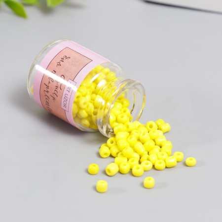 6/0 round beads in the bottle "Bright lemon" 20 g-1