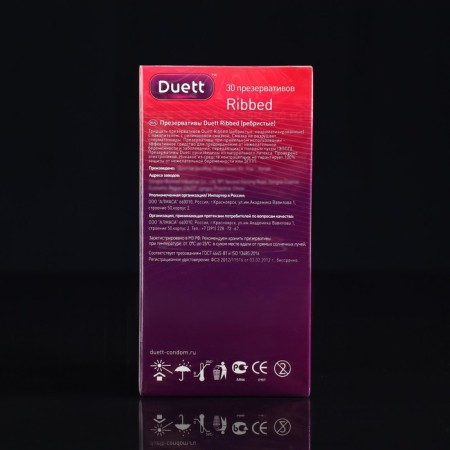 Duett Ribbed No. 30 condoms (K)-2
