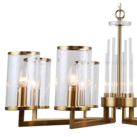 Suspended chandelier Vase 8XE14 40W, size 75x75x50-85 cm, bronze color-2