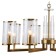 Suspended chandelier Vase 8XE14 40W, size 75x75x50-85 cm, bronze color