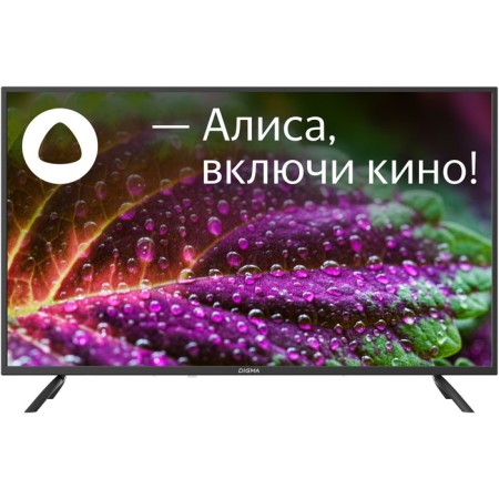TV DIGMA DM-LED43UBB31, 43 ", 3840X2160, DVB-T/T2/C/S2, HDMI 3, USB 2, Smart TV, black