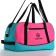 Female sports bag, textura, average size, turquoise/pink color