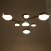 Hunter chandelier 7XLED 132W 3000-6000K Gray 76x76x21 cm Bayerlux