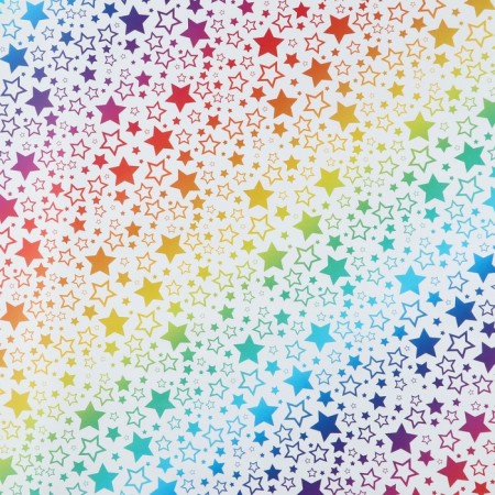 Paper Glossy Paper "Rainbow Stars", 70 x 100 cm-1