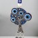 Wind music metal, plastic from the evil eye "tree from the evil eye with 3 bells" 30.5x7x2 cm