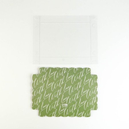 Cookie box, confectionery packaging with PVC lid, "bee", 22 x 15 x 3 cm-5