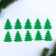 Decor "Christmas trees", set of 10 pcs.