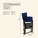 Tourist chair Maclay, table with a cup holder, 63x47x94 cm, blue color