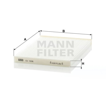 Salon filter Mann-Filter Cu1936-1