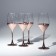 A set of glass glasses for the wine "Electric copper", 270 ml, 4 pcs