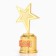 Cup Award figure: the star "congratulations" gold, plastic, 16.5 x 6.3 cm.