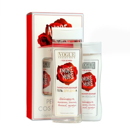Gift kit Female Amore More: shower gel 250 ml + creamyon cream, 200 ml