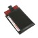 Label cover for a passport, 2 pockets for cards, 1 for money, black fleet