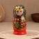 Matryoshka "Martha", black scarf, 5-doll, 19 cm